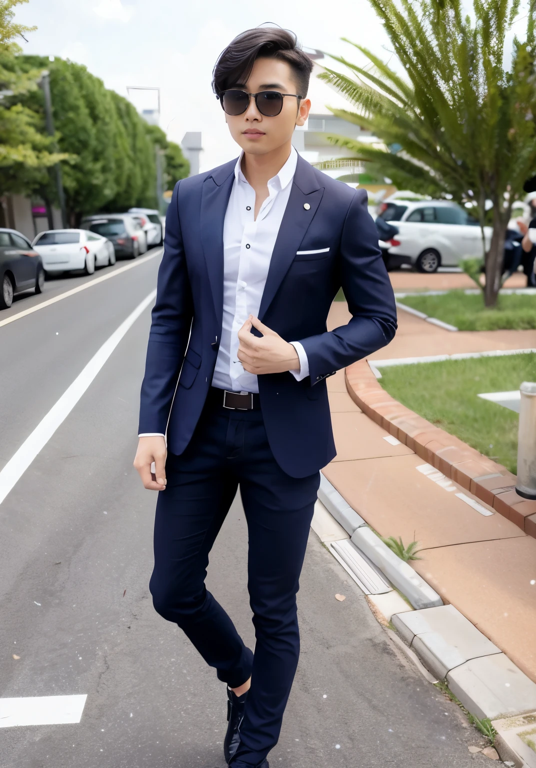 Asian male in sunglasses