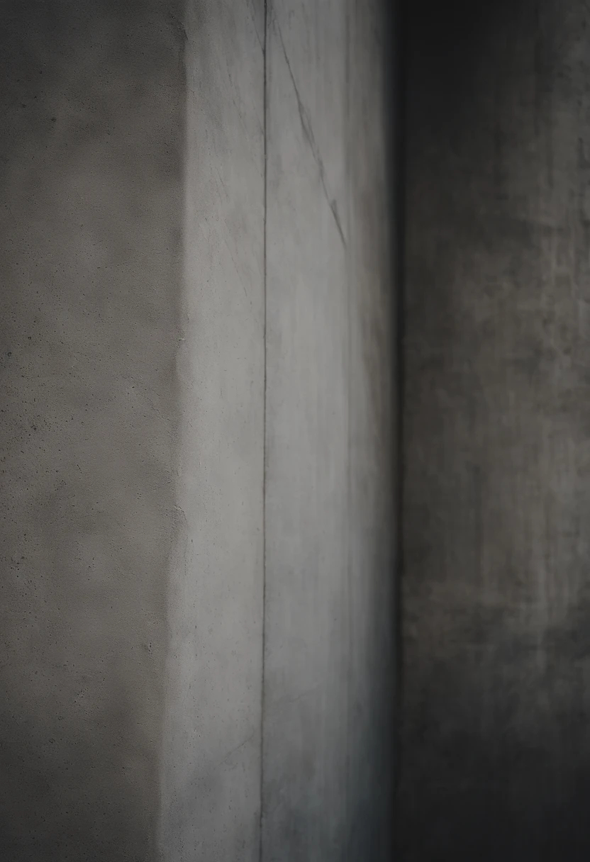 An aesthetic photo of a concrete wall, with its rough surface and subtle patterns, showcasing the raw and industrial texture of concrete in shades of gray, creating a modern and minimalist aesthetic