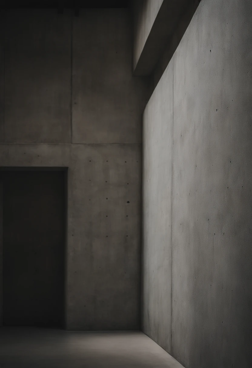 An aesthetic photo of a concrete wall, with its rough surface and subtle patterns, showcasing the raw and industrial texture of concrete in shades of gray, creating a modern and minimalist aesthetic