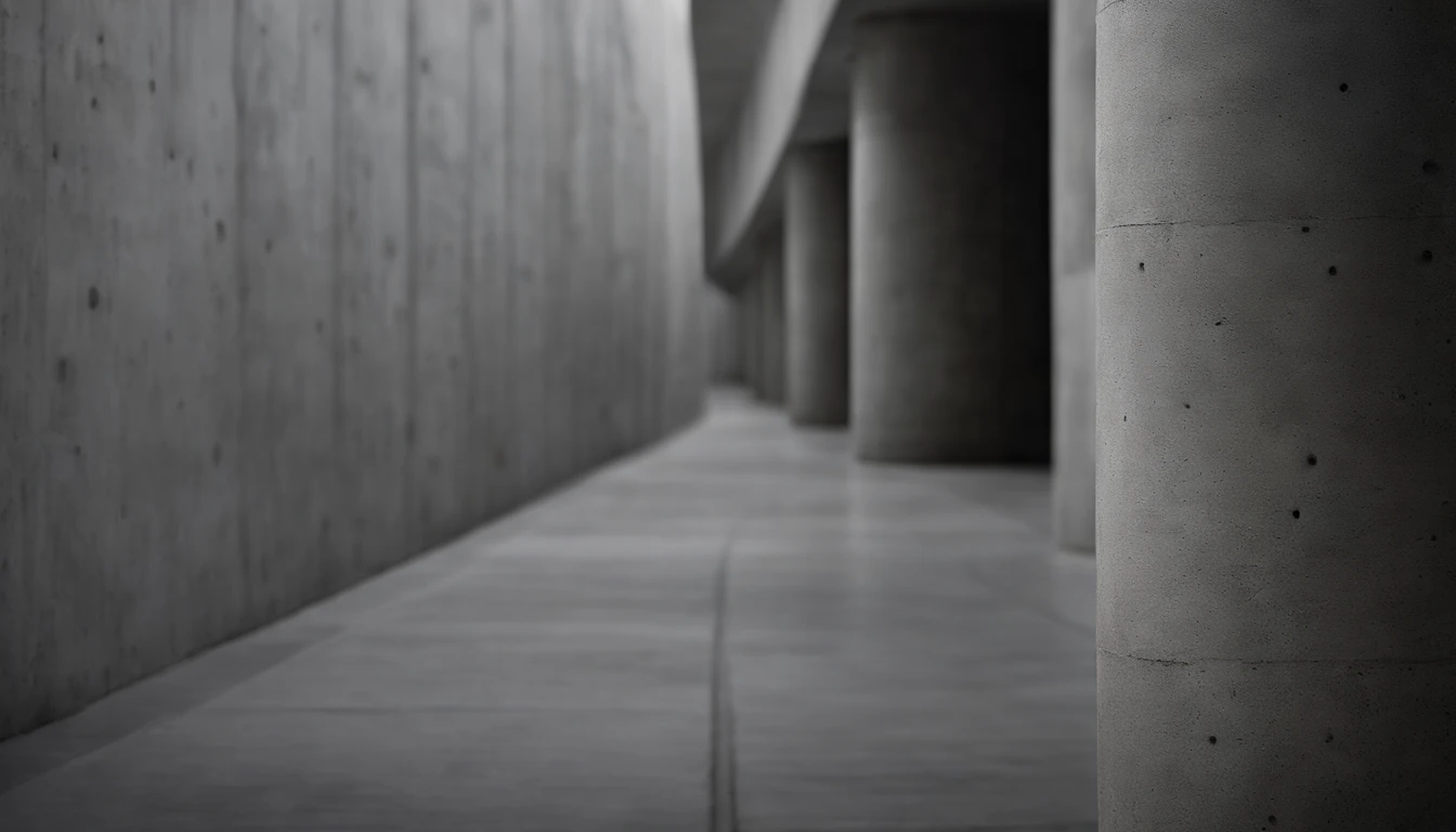An aesthetic photo of a concrete wall, with its rough surface and subtle patterns, showcasing the raw and industrial texture of concrete in shades of gray, creating a modern and minimalist aesthetic