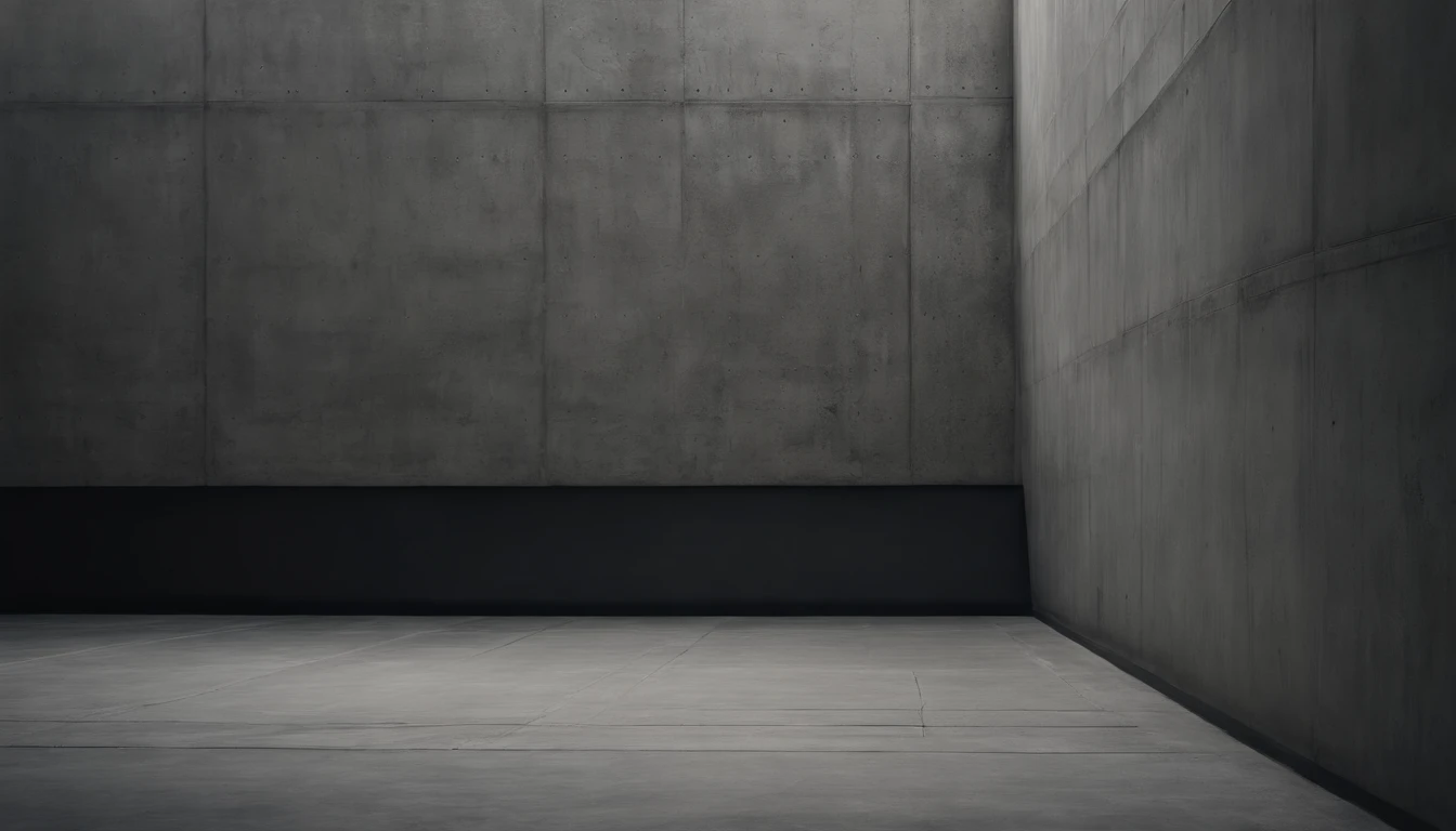 An aesthetic photo of a concrete wall, with its rough surface and subtle patterns, showcasing the raw and industrial texture of concrete in shades of gray, creating a modern and minimalist aesthetic