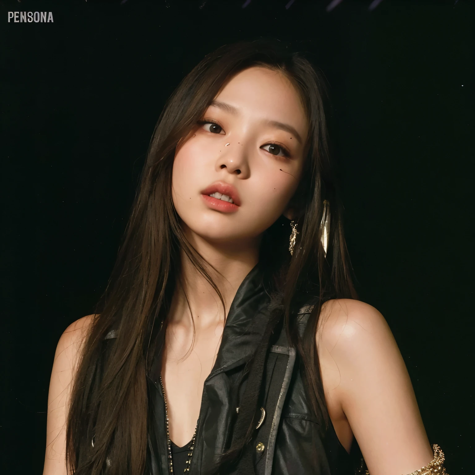 Arafed Asian woman with long hair and black top., Blackpink Jennie, Retrato de Jossi de Blackpink, escaneo de revistas, Deayami Kojima, Escaneo HQ, Ayami Kojima Amano, ayaka, Toma la zona, Publicado Itagaki, Chiho Ashima, Hana Yata, Persona, Parque Ji-min, jennie kim, jennie blackpink