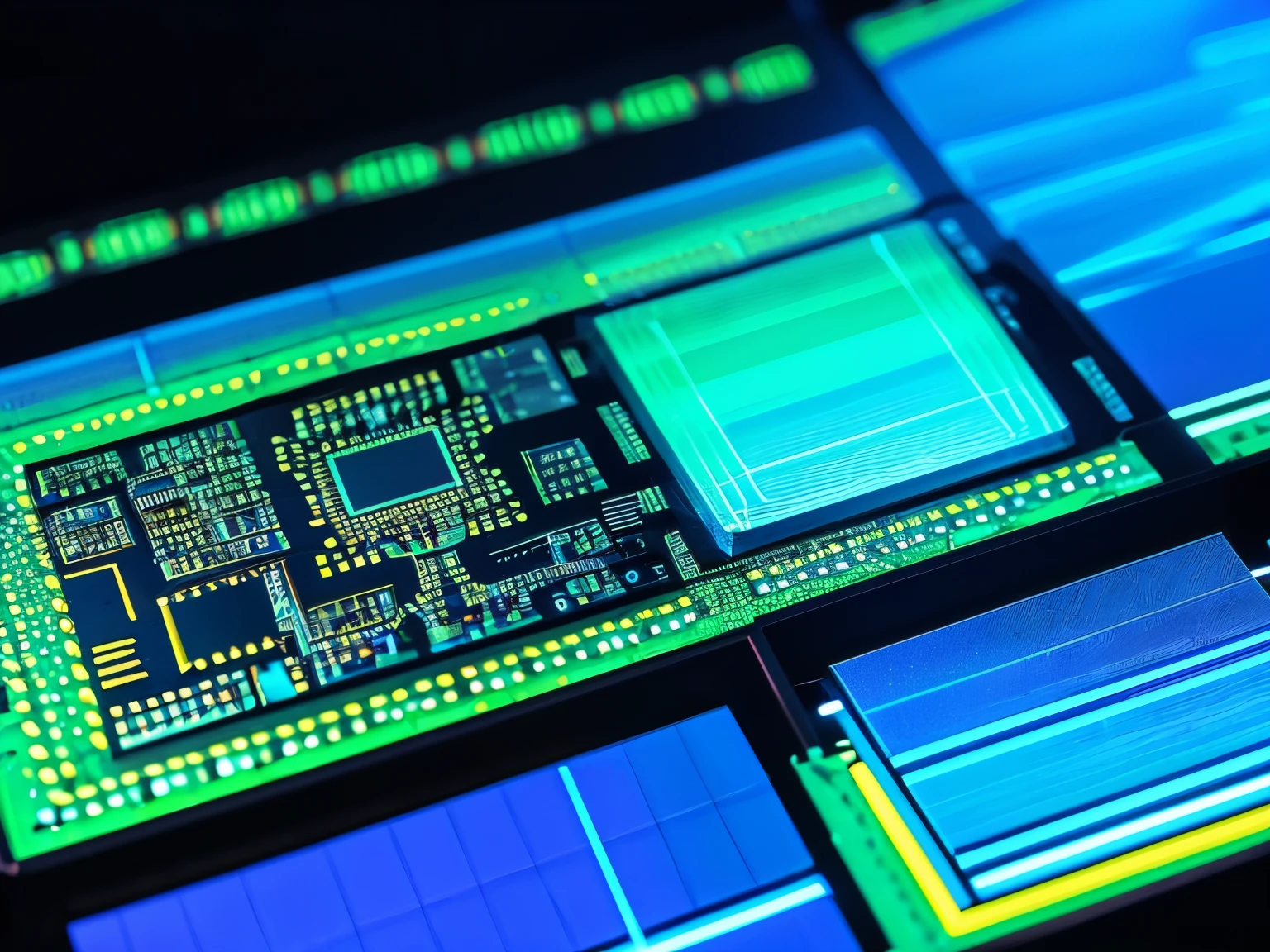 semiconductor、circuitry、State-of-the-art 5-nanometer Fin field effect transistor (FinFET) 、3D Photography、Transparency、Beautiful feceカラーLUE、high-detail、accuracy、Realistic photo images、Silicon Valley、Irridescent color、illuminating、Detailed printed diagram、Hi-Tech、node silicon wafer、Technology、集積circuitry、Beautiful fece、artistic、special Technology、surface mount、memory、NAND、sailboat、high performance computing、Three-dimensional、Electronics、CMOS、healthcare、Wearable、application、Advanced node silicon wafer、