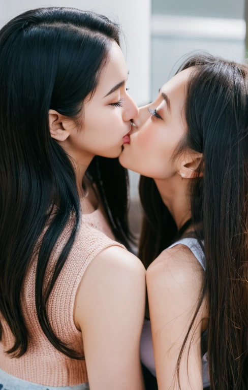 2 girls kissing