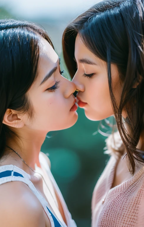 2 girls kissing