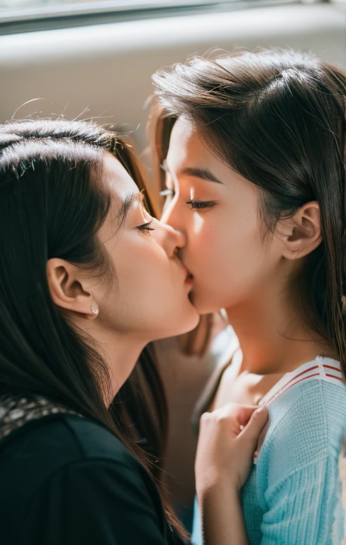 2 girls kissing