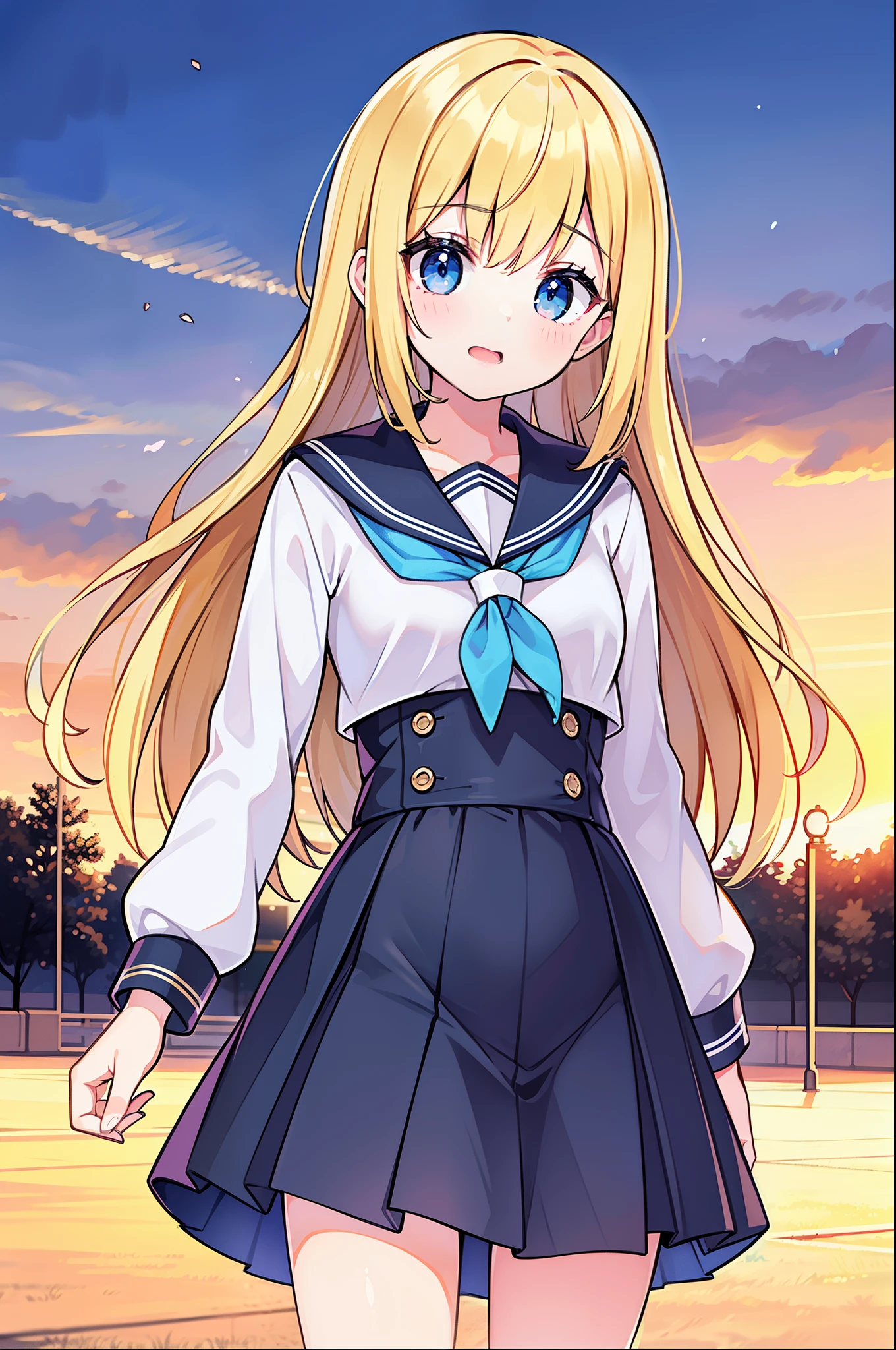 photorealestic, young girl, high detail, hiquality, Masterpiece, (small breasts)), at the school, ultra short school uniform, one girls, the anime