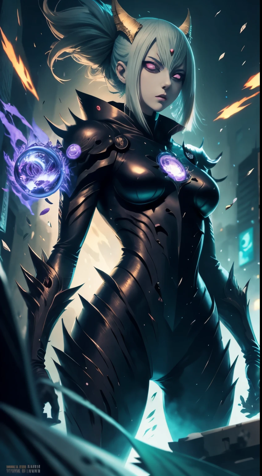 Anime monster woman in one punch man style