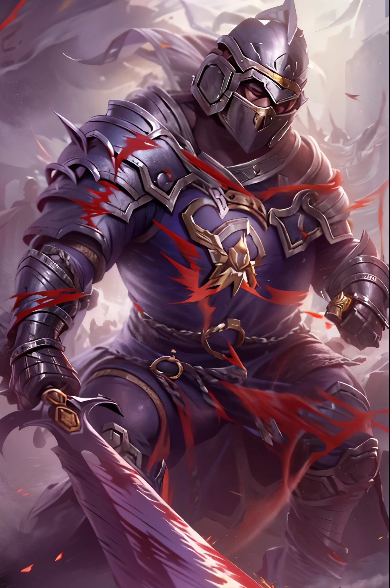 (highres:1.2),portraits,warriors,fierce battle,epic clash,medieval fight,powerful strikes,armored knight,enemy duel,blood splatters,dynamic action,sharp sword,flying sparks,heroic poses,strong muscular bodies,aggressive expressions,tense atmosphere,dust and smoke,battle scars,metal armor shining,weapon clashing,legendary warriors,adrenaline rush,combat skills,determination in their eyes,dramatic lighting,fearless fighters,war cries,battlefield covered in mist,war banners waving,vivid colors,heavy impact sounds,throwing each other,warrior's spirit,strong will to win,unstoppable force.