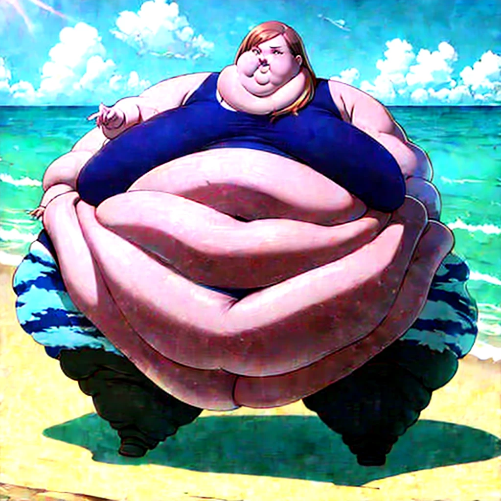 Extremely ultra morbidly obese fat body - Emma Watson-Extremely ultra morbidly obese very round fat belly-Extremely ultra morbidly obese fat face-Extremely ultra morbidly obese fat arms-Extremely ultra morbidly obese fat legs-Extremely ultra Morbidly obese fat hands-Extremely ultra morbidly obese Feets-Beach-Gigantic enormous round belly-red Baywatch swimsuit