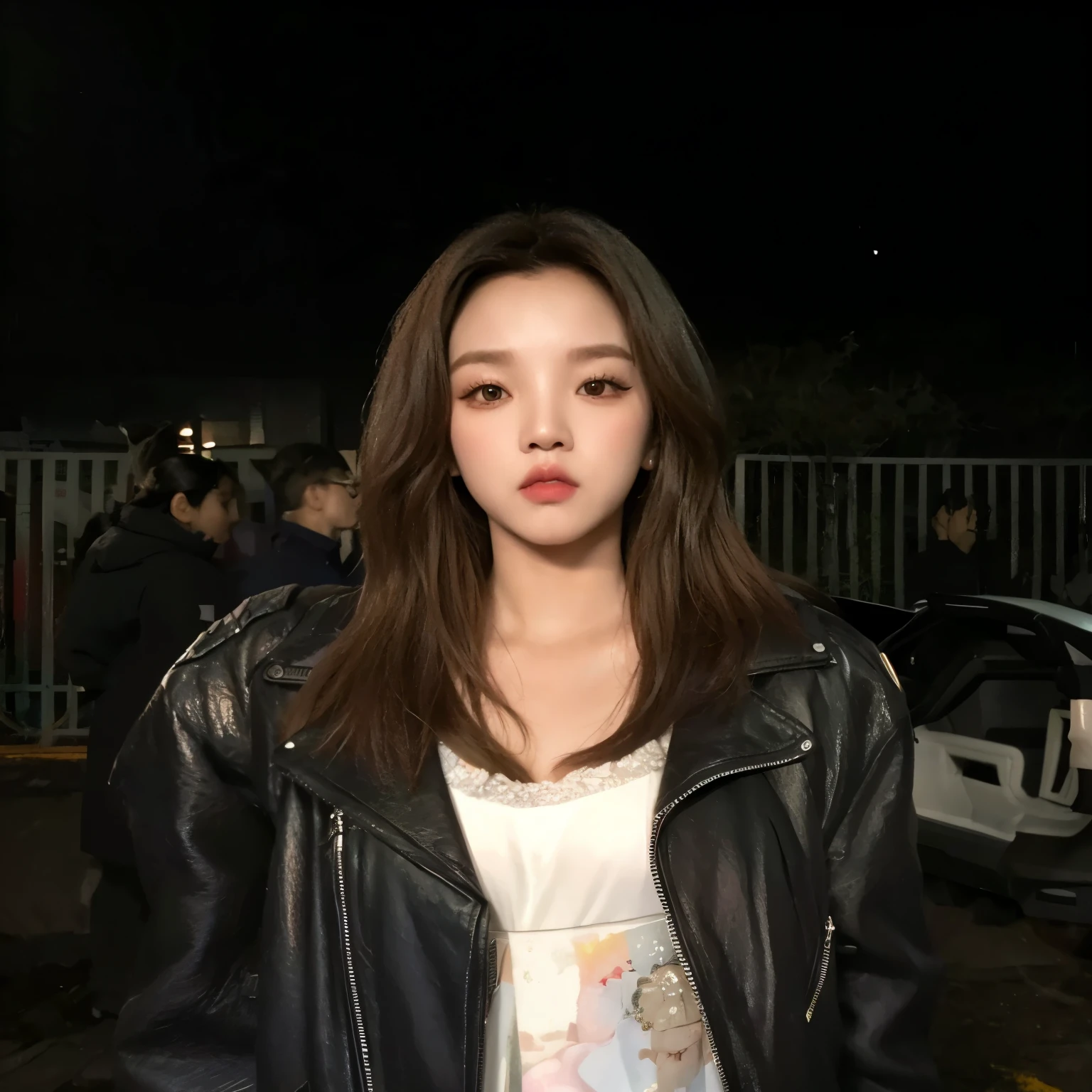 Araffe mujer con una chaqueta de cuero de pie frente a un coche, Blackpink Jennie, Jossi de Blackpink, Parque Roseanne de Blackpink, portrait of Jossi de Blackpink, Gongbi, Jaeyeon Nam, Heonhwa Choe, Ruan Jia hermoso!, Artista coreano, Yanjun Chengt, Jinyoung Shin, Lee Ji - Eun, Lee Ji-eun