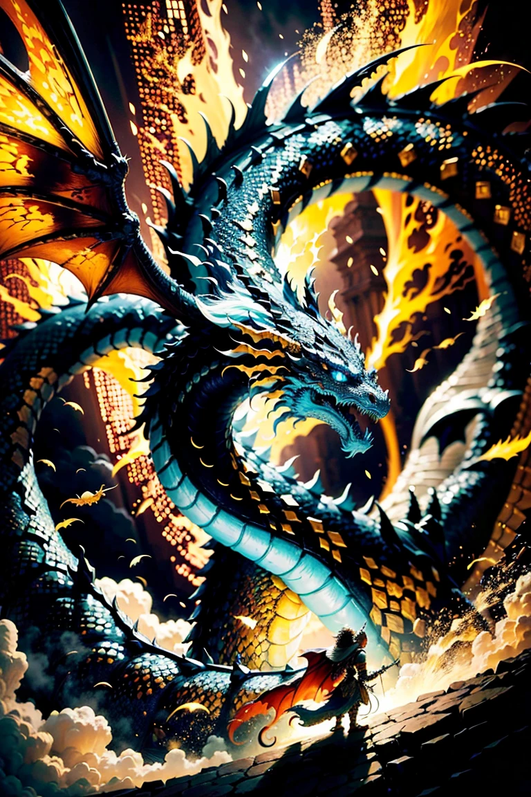 /imagine prompt: color photo of a warrior engaged in a fantastical battle with a dragon. The scene is filled with vibrant and ethereal colors, transporting the viewer to a world of magic and wonder. The epic nature of the battle is palpable, as the warrior fearlessly confronts the majestic creature. Every detail, from the intricate armor to the majestic wings of the dragon, is captured in a grand and awe-inspiring manner. Nikon D850, Kodak Ektar 100, 50mm lens, Guillermo del Toro, Emmanuel Lubezki, Annie Leibovitz, Alexander McQueen —c 10 —ar 2:3