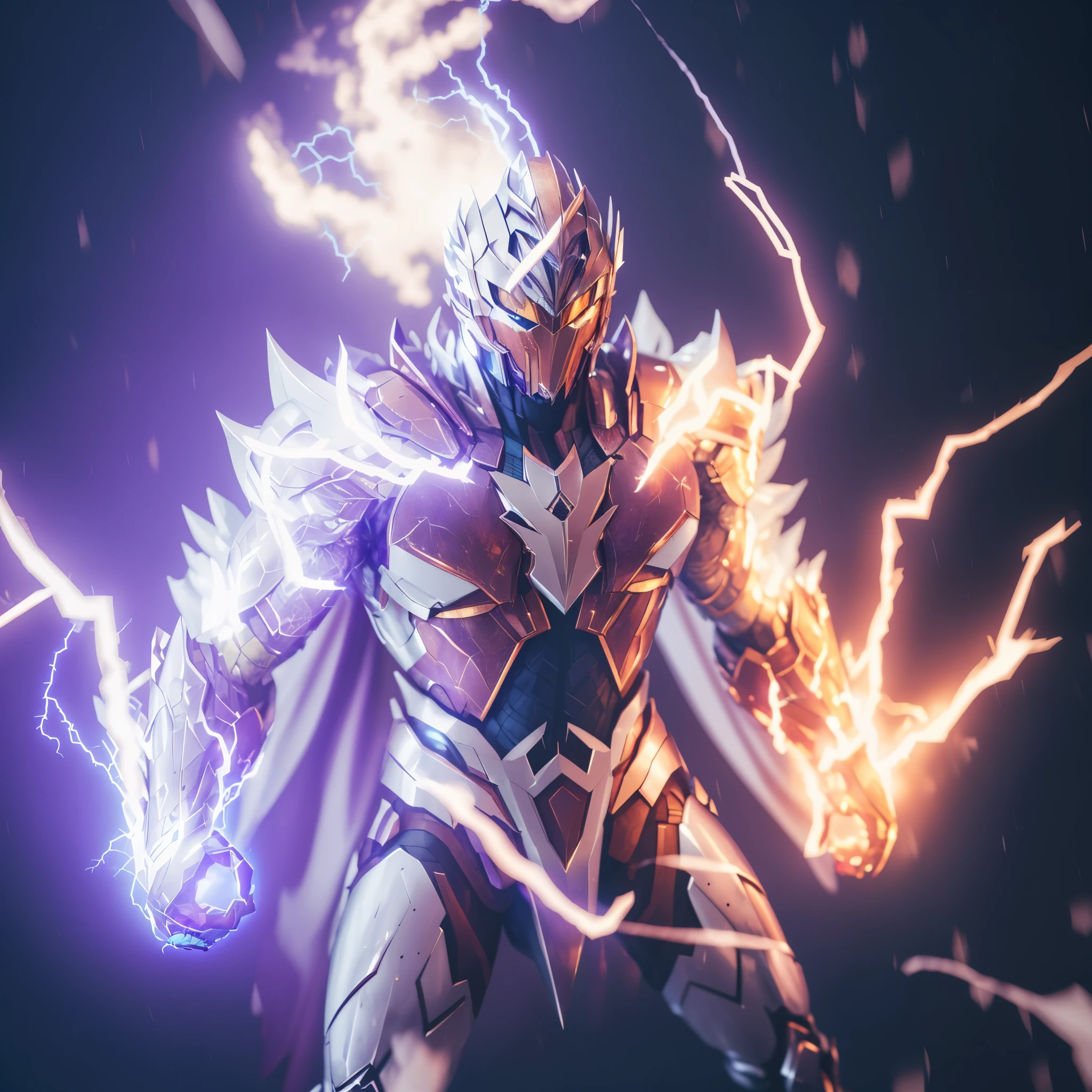 araffe com capa e capa, segurando um raio, octan render godrays, unreal motor render saint seiya, cinematic lightning and colors, cinematic front lightning, amazing octan render, ultimate octan render, super detailed octan render, octan render ”, octan render”, octan render - n 6, super rendered in octan render, (octan render