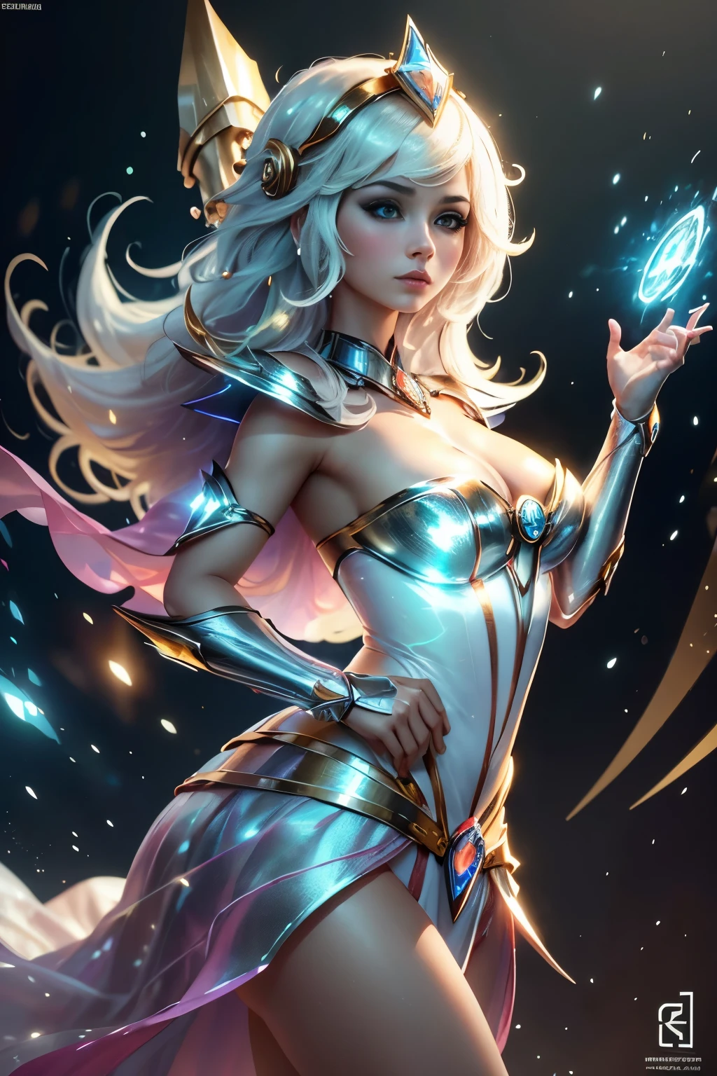 Surreal Beauty Chief, whole body, beauty,charming,sexy,Galaxy background highlights the halo in the background