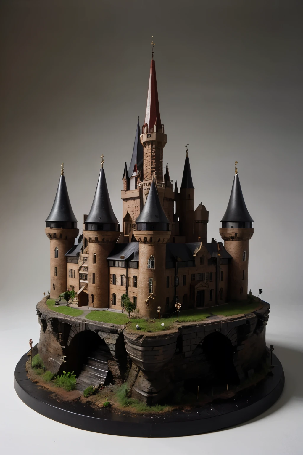 large evil red castle