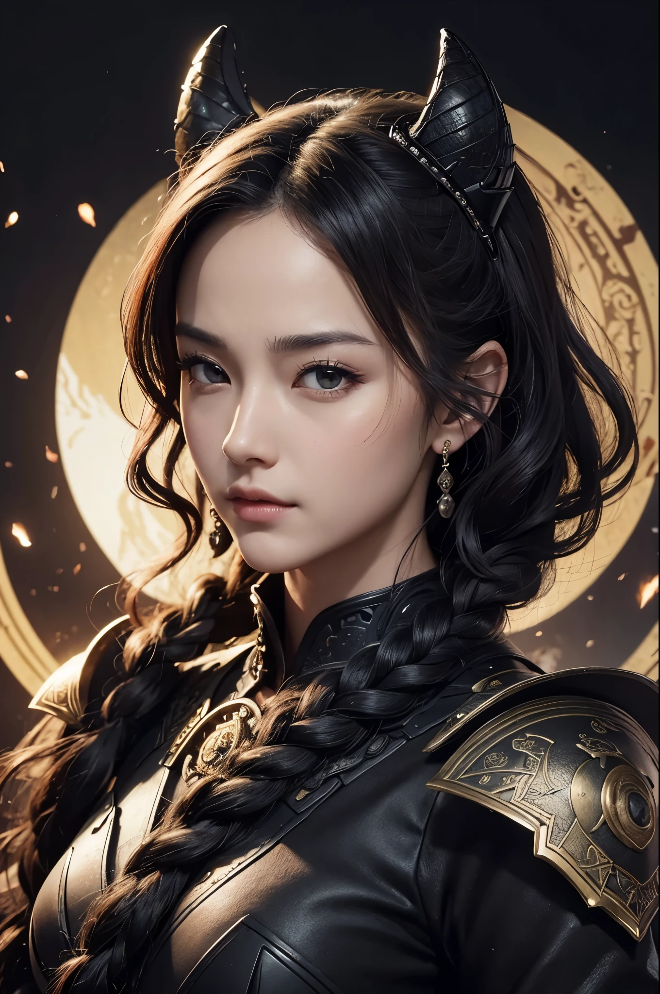 ((best quality)), ((masterpiece)), (detailed), ((perfect face))
Black dragon and warrior, no deformations 4k