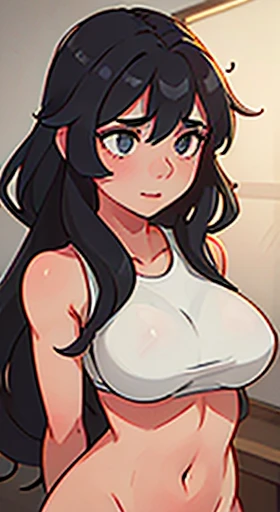 (a girl with) seductive, expressive eyes, rosy lips, flawless skin, (perfectly proportioned body), flowing brunette hair, (confident and alluring gaze), toned physique, (sensual curves), in a (sultry) pose, (athletic), (in a gym setting), (striking a provocative pose), (drenched in perspiration), (captivating the viewer), with (sizzling energy and passion), (exuding sexiness and confidence), (commanding attention and desire), (projecting an aura of sensuality), (silhouetted against soft gym lighting), (accentuating every contour), (elevating the allure), (creating an incomparable visual appeal), (masterpiece:1.2), (ultra-detailed), (photo-realistic:1.37), (vivid colors), (sharp focus), (bokeh), (studio lighting), (sensual color grading), (saturated tones), (enticing shadows), (subtle highlights), (enhancing the mood), (highlighting the intimacy), (evoking desire), (creating an atmosphere of passion and allure).