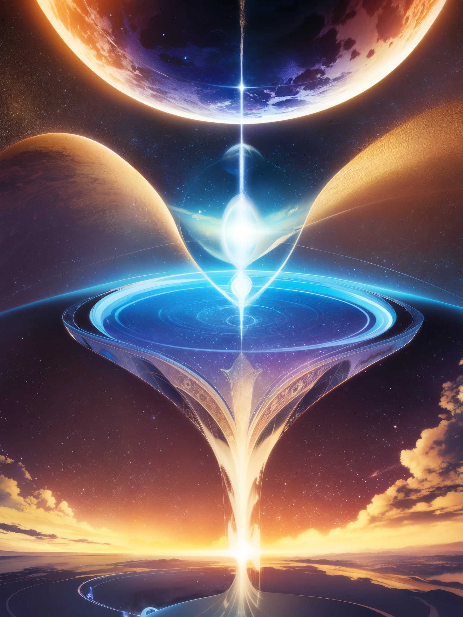 In the vast expanse of the cosmos, An enigmatic and ethereal existence dwells, Crossing the boundaries of form and time. Its essence, Symphony of Energy and Consciousness, Defying human understanding. Surrounded by an ever-changing aura of light, It embodies the infinite possibilities of existence. With each thought, It weaves reality and possibility, Shape the structure of existence itself. As an observer of the magnificent tapestry of creation, It stands as a witness to the beauty and complexity of the universe. A Symbol of the Interrelation of All Things, It holds the mysteries of the universe within, Forever lead the dance of life and evolution in the cosmic theater of existence.