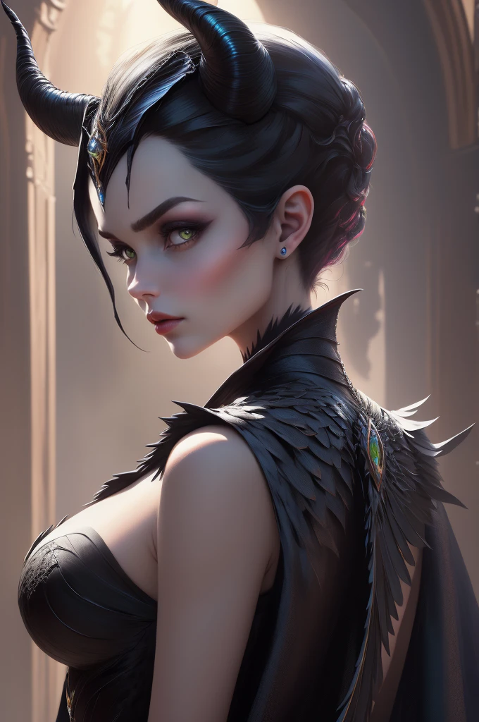 (Masterpiece - Ultra-Detailed, High Resolution) Maleficent (disney)