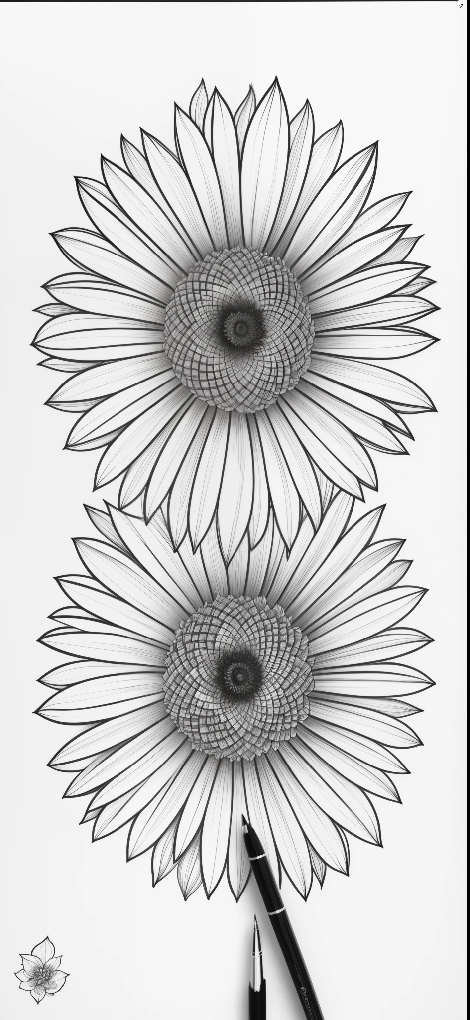 a black and white drawing of a rose flower with a stem, perfect pen and ink line art, detailed flowers, exquisite line art, perfectly detailed linework, immaculate shading, highly detailed linework, drawn with photoshop, beautiful inking lines, thick lines highly detailed, pen and ink style, highly detailed sketch, intricate shading, intense line work, illustration black outlining