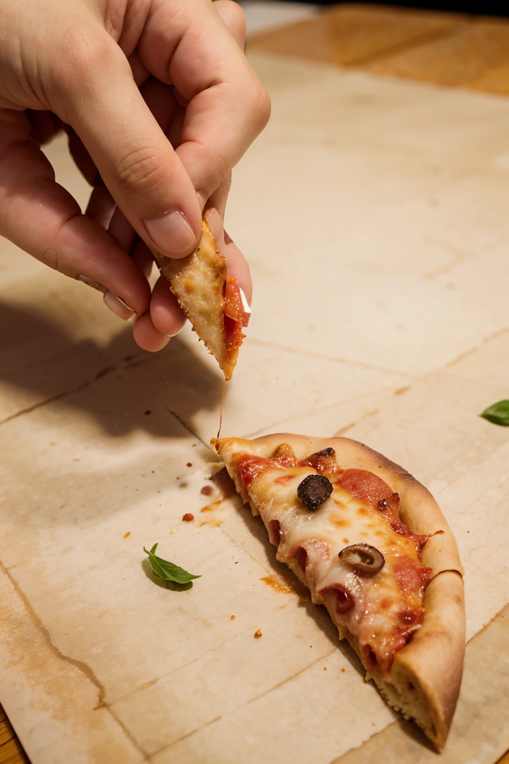Create a pizza slice