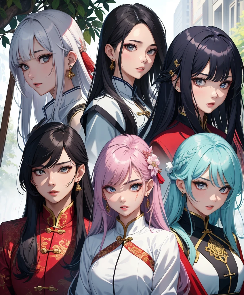 ((ผmasterpiece)),(((bestquality))),(Character design sheet.., Front, side),masterpiece, excellent, nighttime, outdoor, rainy day, branch, chinese style, ancient china, mature woman, Blue and white hair color, Blue-gray eyes, light pink lips, indifference, Seriousness, ผมFrontม้า, assassin, sword, White Clothes, Blood, Blood, Severity, death, Injury, Blood, Facial Blood, รายละเอียดใบFront, รายละเอียดใบFront, annoyed, ใบFrontเท่านั้น, Separate from each other..., fins, balance, jewelry, sharpt teeth, shouting, sparkling eyes, high-detail, ((4 expressions)), Jungle theme, ((ตกสะเก็ดบนใบFront, Glossy lips, Glossy skin, (((มีสี่Frontเท่านั้น))), (((Only four references)))