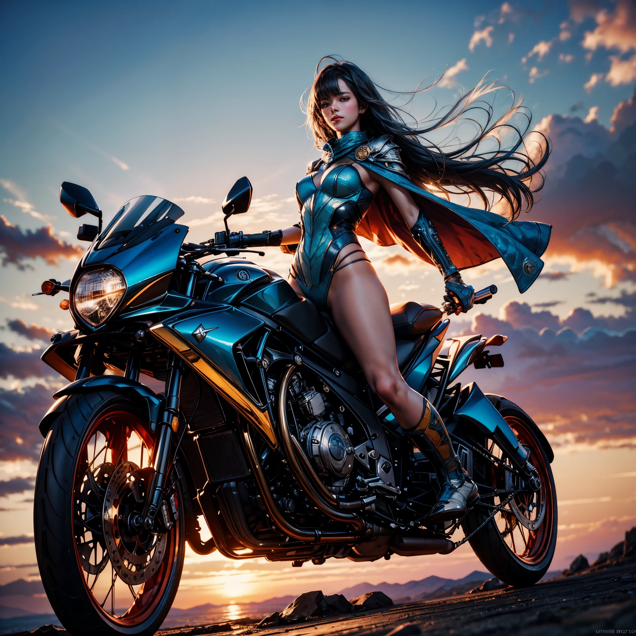 (masterpiece), (extremely intricate:1.2), (realistic), portrait of a girl with Spear and Black Horse Mustang, the most beautiful in the world, (medieval heavy armor plate), metal reflections, full body, outdoors, intense sunlight, far away castle, professional photograph of a stunning woman detailed, sharp focus, dramatic, award winning, cinematic lighting, octane render unreal engine, volumetrics dtx, (film grain, blurry background, blurry foreground, bokeh, depth of field, sunset, motion blur:1.3), chainmail hood levitate cape UnrealEngine5 ultra masterpiece Goddess deep path equirectangular urban ultra_photo-realistic meticulously intricate ultra_high-details ultra_high-quality ultra_high-def ultra_high-res optimal ultra_sharpness focus perfection accurate global illumination volumetric Cinematic_Sunlight Lightning contrast cgi vfx sfx reflex Octane_rendered extreme improved radiant graduated UHD XT3 DSLR HDR romm rgb pbr 3dcg fxaa blu-ray vivid colors-coded backlight frontlight anti-aliasing fkaa txaa rtx ssao opengl-shaders glsl-shaders post-processing post-production cell-shading tone-mapping luminescence Crystalline sex naked nsfw varies multi etc. --s 1000 --c 20 --q 20 --chaos 100