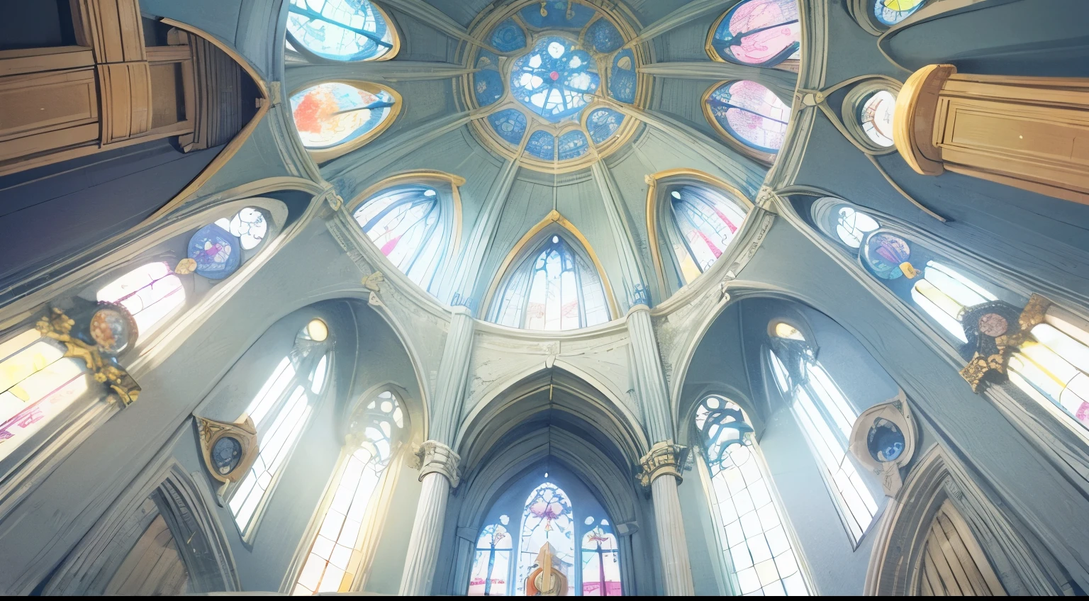 Holy Church stain glass