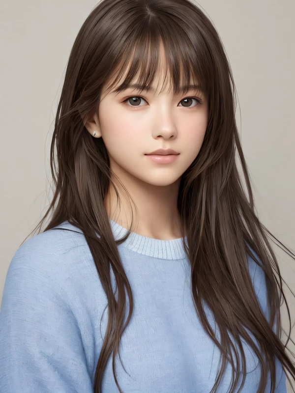 cute girl photo realistic