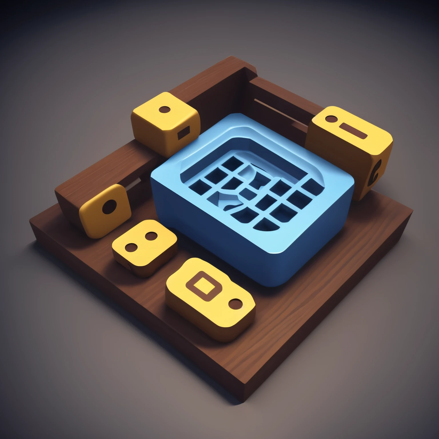 Icon game, tool, (cartoon style 1.5), (simple background), 3D, icon