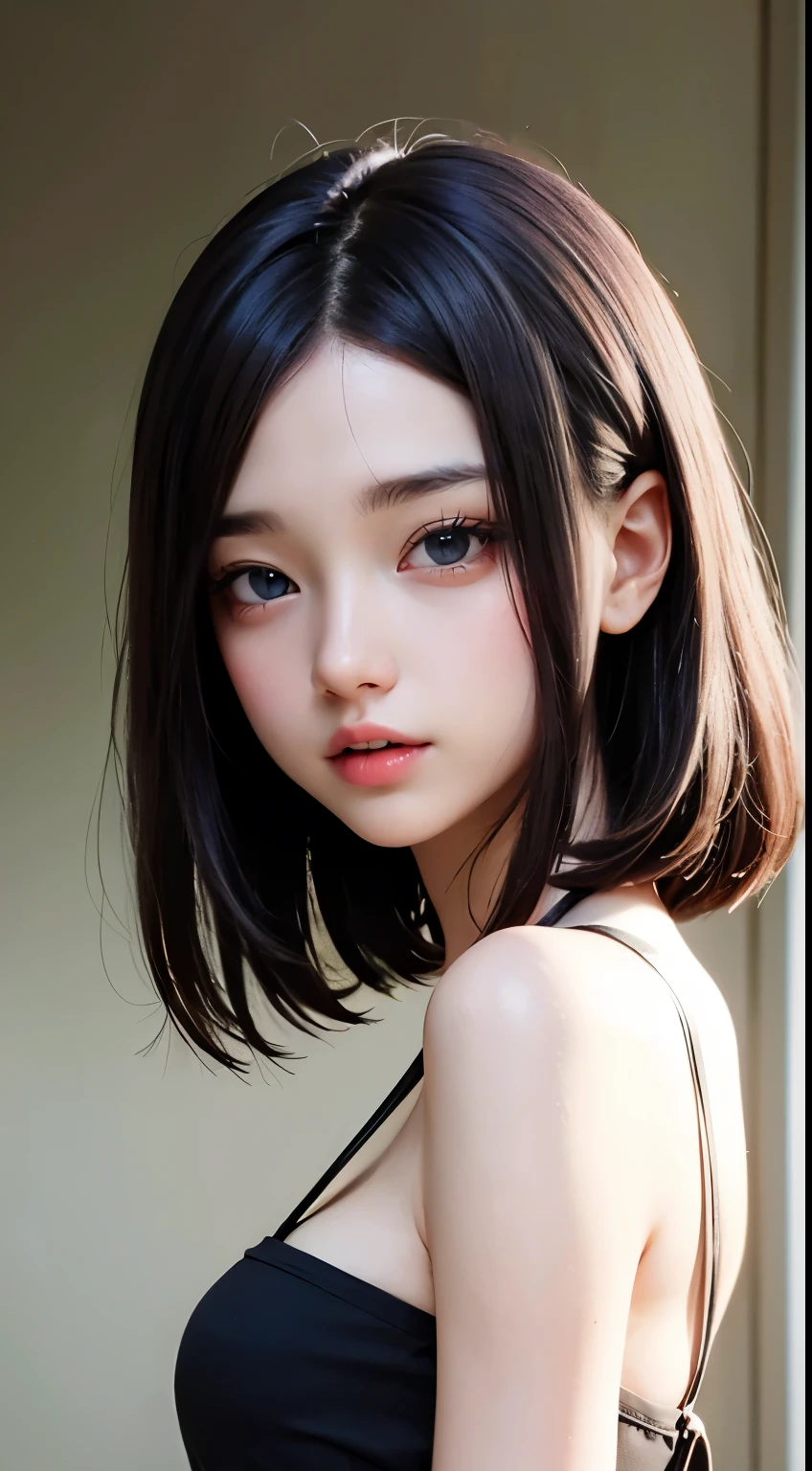 super model、Bob Hair、Otaku Girls、perfect detail、soft fashion、