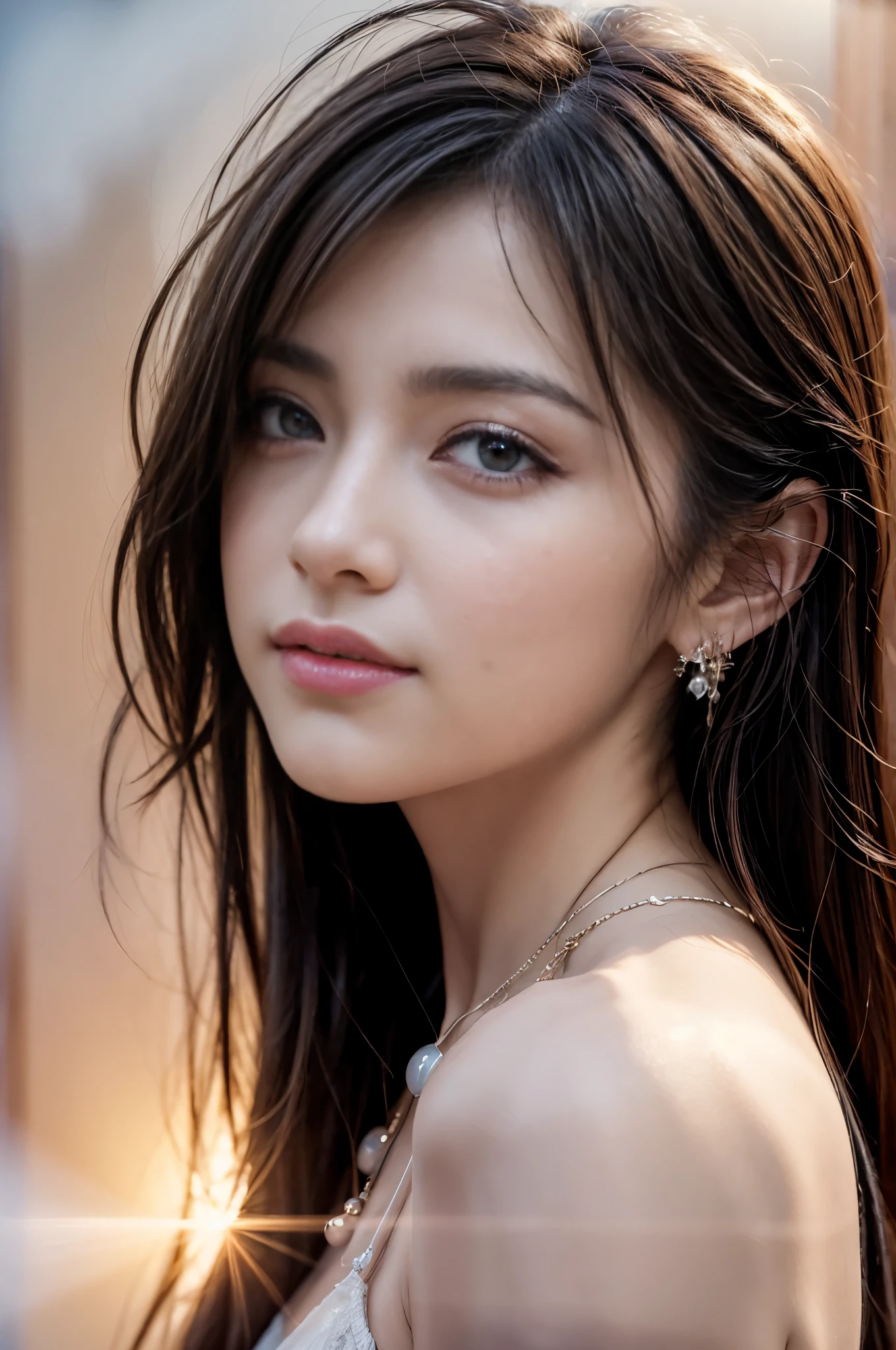 (((masterpiece、Highest quality、Very detailed、Artistic balance of light and shadow、Accurate human form)))、(Surreal)、(Upper Body:1.5、high school girl、Great balance of facial placement)、(Highly detailed CG illustrations)、(Very delicate and beautiful)、Realistic quality、Realistic depiction、Realistic texture、Realistic texture、Realistic facial muscles、realism、Absolute rules、最高masterpieceのバランス、The most beautiful composition of a woman、Realistic creation and expression、