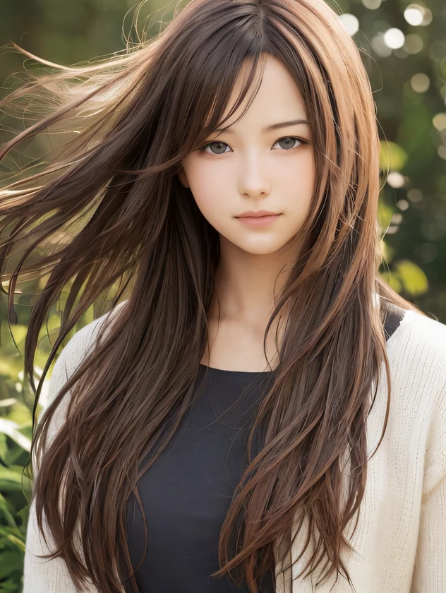 cute girl photo realistic