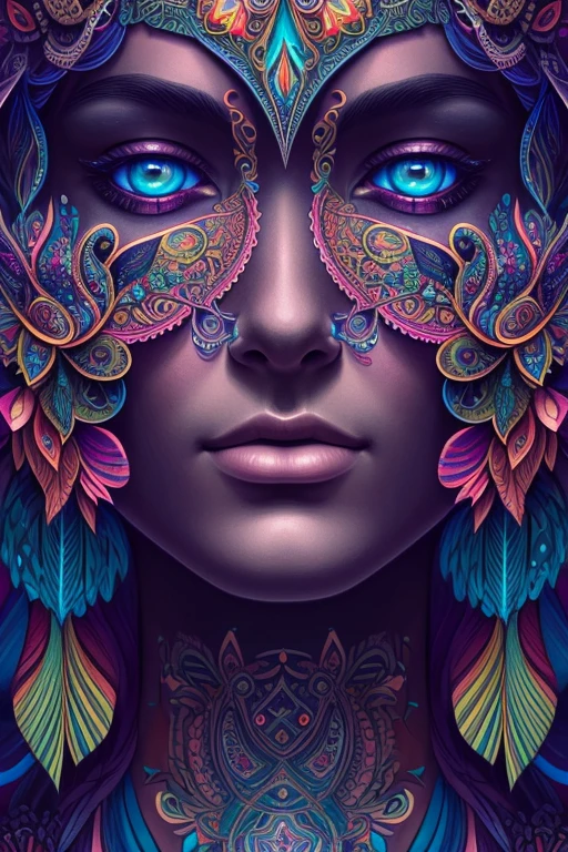 an extremely psychedelic portrait of a healer, surreal, ???, face, detailed, intricate, elegant, agile, highly detailed, digital painting, art station, concept art, smooth, sharp focus, illustration