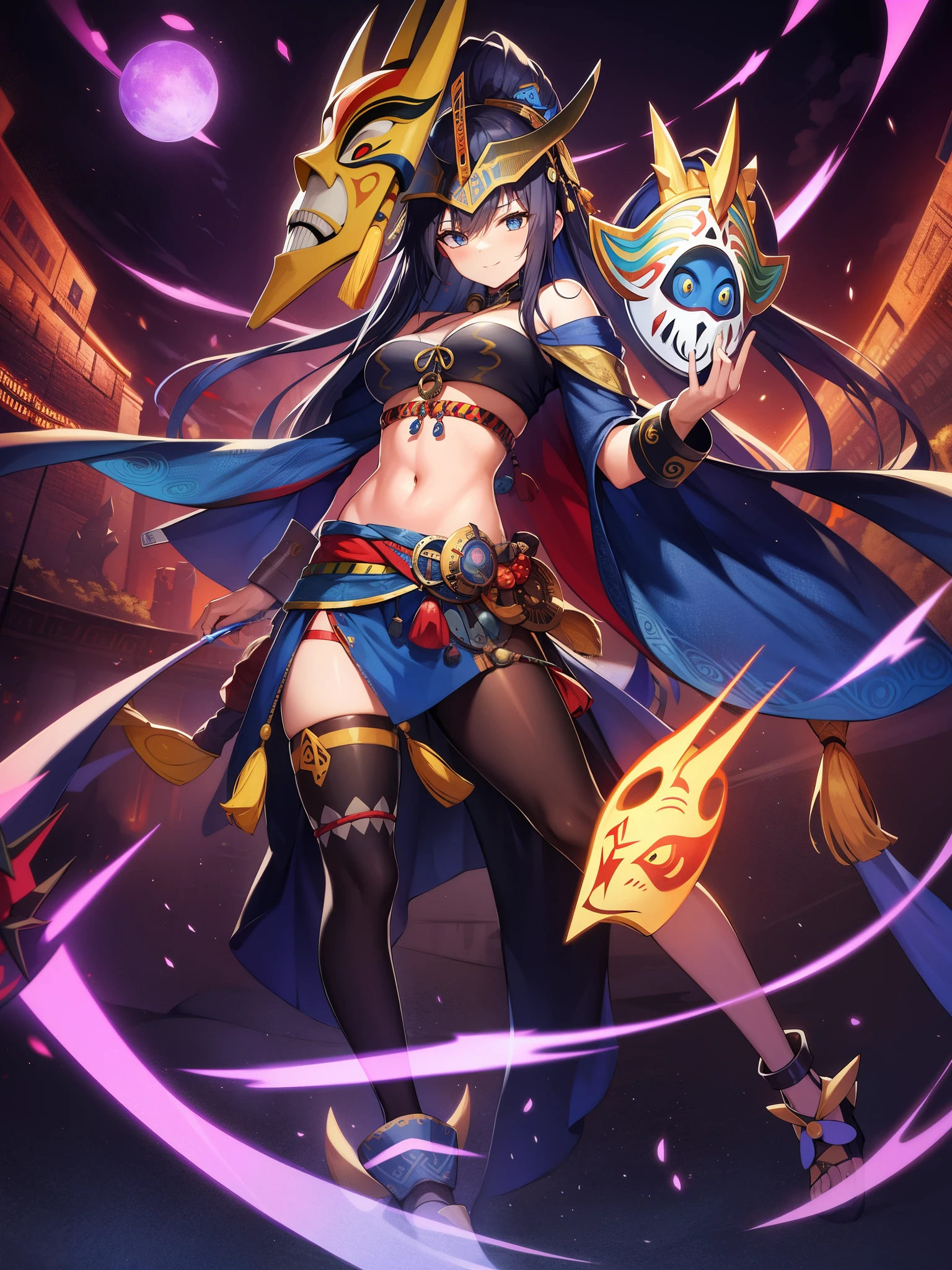 fullbody, c4ttitude, shaman, tribal mask