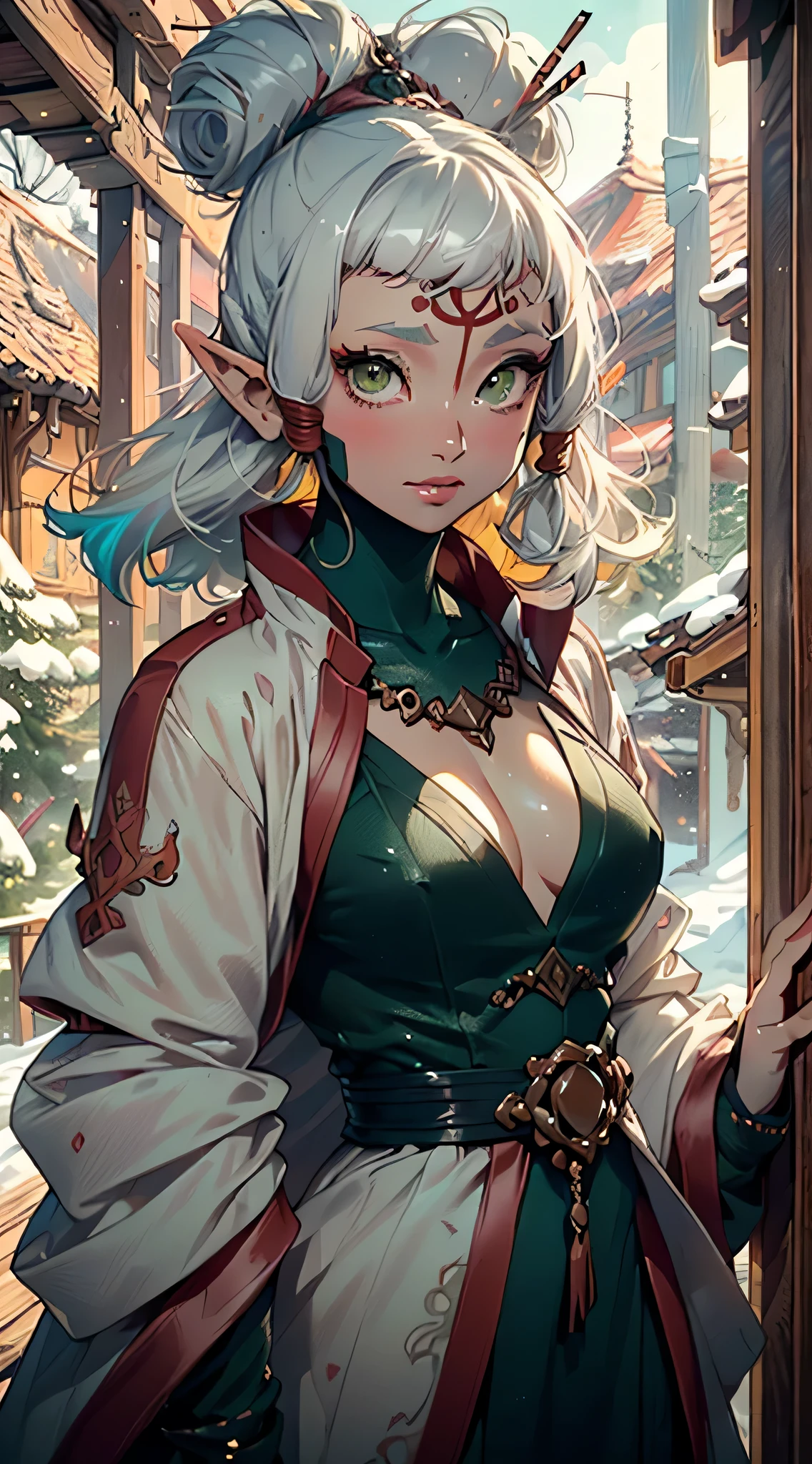 paya, cute loli elf,(((little loli,tiny little body,little))),(((6 ))),((anime elf loli with extremely cute and beautiful brown hair)), (((elf))), (((elf ears))),(lesbian,gay),(tomboy:1.3),

(((flat chest))),((((white hair:1.35,short brown hair,boy haircut,tny short haircut,colored inner hair,ear breathing)))),(((green_eyes:1.3))),intricate eyes,beautiful detailed eyes,symmetrical eyes,big eyes:1.5,(((lustrous skin:1.5,bright skin: 1.5,skin tanned,shiny skin,very shiny skin,shiny body,plastic glitter skin,exaggerated shiny skin,illuminated skin))),(detailed body,(detailed face)),

cute,slutty,erotic,daring,((nsfw)),

(((medieval man clothes,adventurer man clothing,winter coat,unbuttoned shirt))),(((intricate outfit,intricate clothes,embroidered outfit,ornate outfit,embroidered clothes,ornate clothes))),

(dynamic pose:1.0),happy,smile,(centered,scale to fit dimensions,Rule of thirds),

((snowy pine forest at night)), with dark stormy clouds,winter,scenery:1.25,((snow forest background)),Christmas tree,

highres,sharp focus,(ultra detailed,extremely detailed),(photorealistic artwork:1.37),(extremely detailed CG unity 8k wallpaper),(((vibrant colors,vibrant theme))),(intricate),(masterpiece),(best quality),