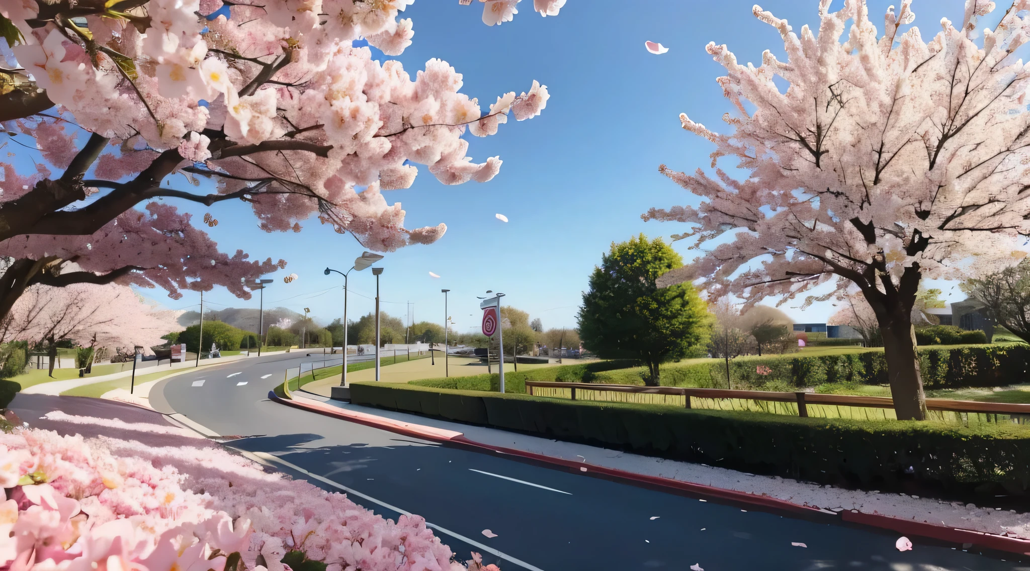 petalix petal details，Add details of the cherry blossom tree，