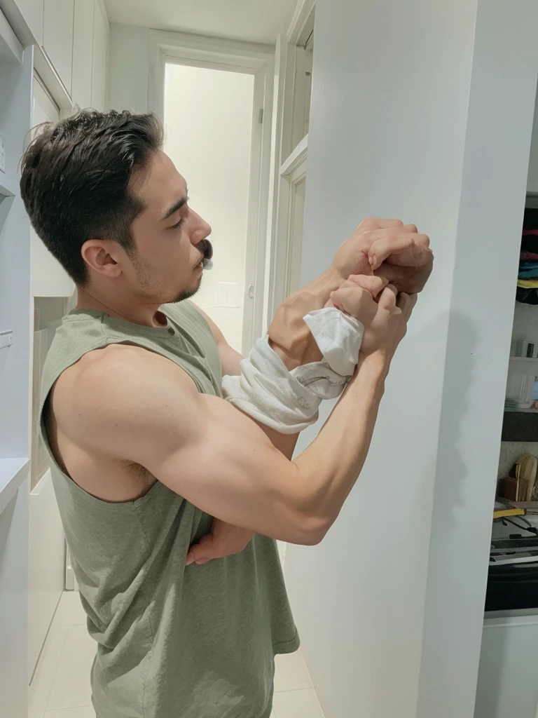 semi muscle arm, man arm