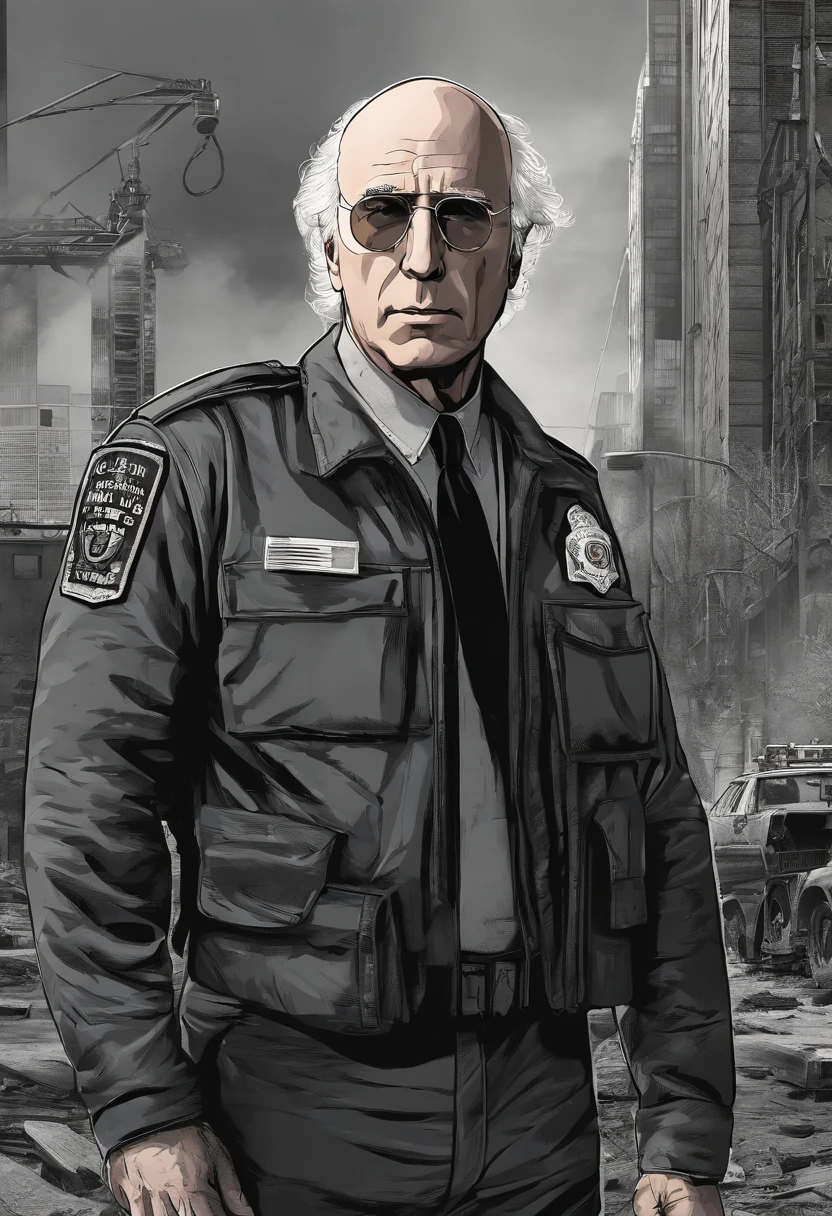 Larry David as a cop