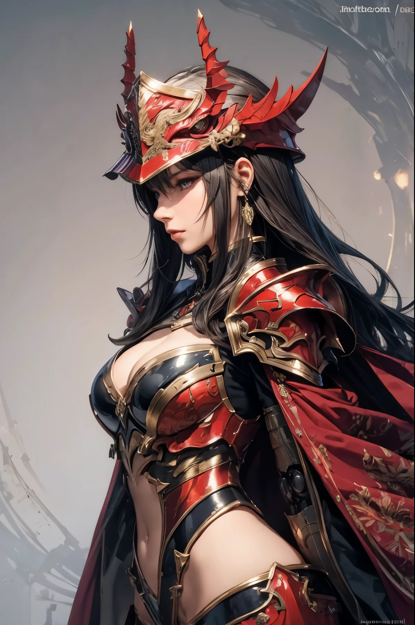 (Detailed illustrations,Very detailed and detailed drawing,Delicate lines with slow and rapid,Realistic texture expression),[Color tressed main line],(Fantasy World Battlefield Background [Burning castle]),((ROBOT GIRL) (red knight [[corinthian helmet]streamline][well-muscled])[WEAPON MACHINE[Princess Knight][[METALFACE]]]),[red dragon armor[scale]][[luxurious embroidered cloak]],[red dragon pattern],[use a sword as a weapon],[[Mobile Weapon Gigant Size][Science Fiction Mechanical]],((gorgeous shiny armor)),(Intricate and beautiful decoration [Dense detail]),[Transparency],(Precisely drawn face)[完璧な目のdetaileds(Iris beautifully drawn in every detail)[Jewel-like eyes]],[long and beautiful eyelashes],[Meticulously drawn hair [美しく艷やかな髪のdetaileds]],(完璧な手のdetaileds [Beautiful fingers without breakdowns [Beautiful nails]]),(Perfect Anatomy(Perfectly proportioned))[[Full body like]],[Ideal color coordination(Accurate simulation of light-material interactions)],([Precision Detail](detaileds,high-detail)),[Visual art that conveys a sense of narrative].