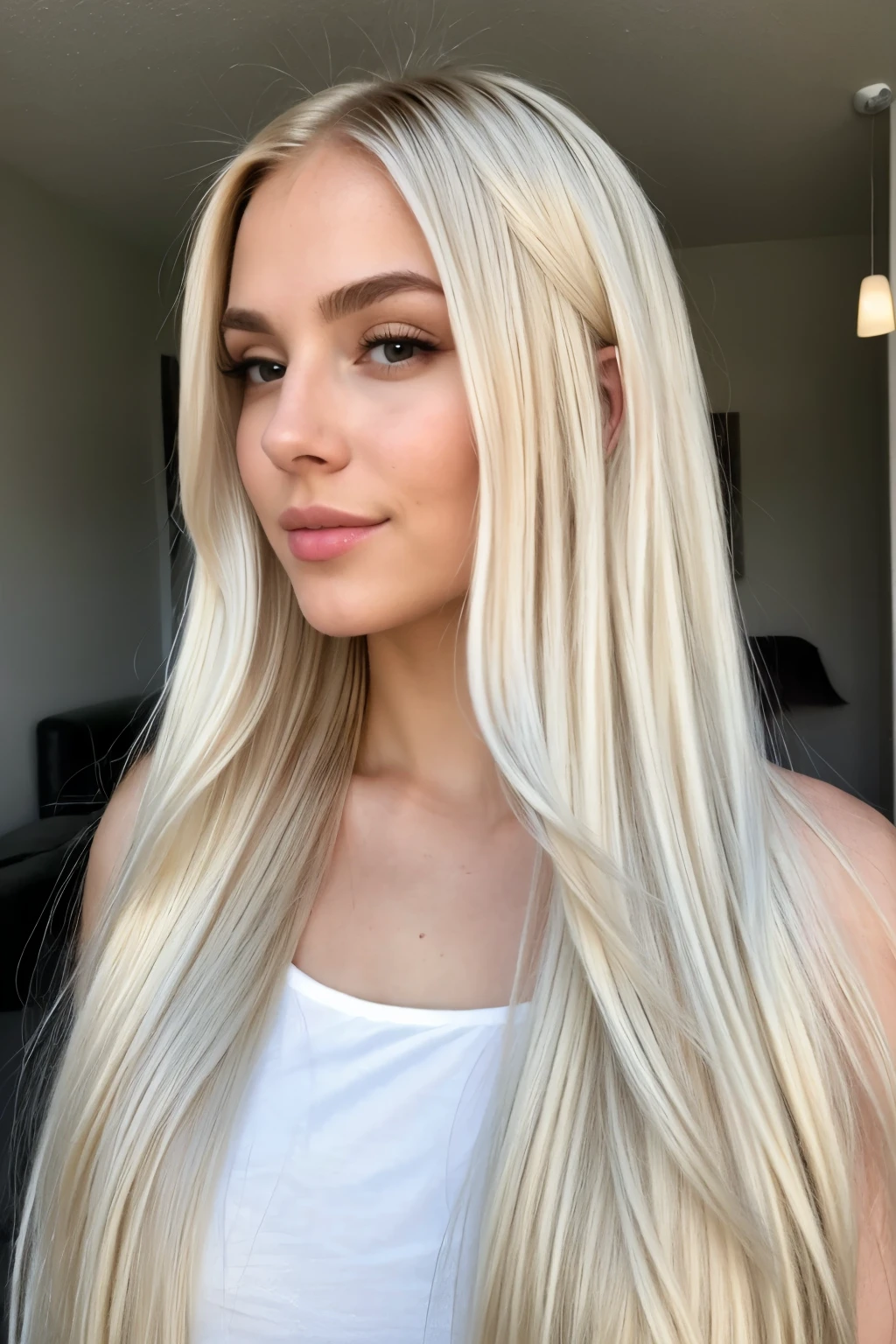 ((best quality)), ((masterpiece)), (detailed), face young beautiful platinum blonde long hair