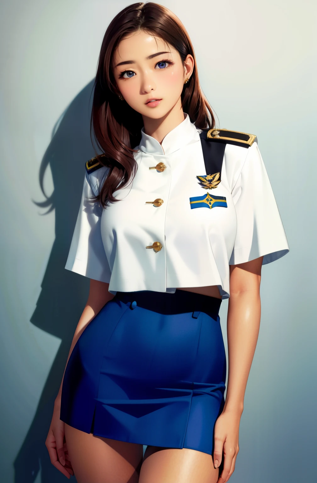 1girl in, sayla mass, Elegant, masutepiece, Convoluted, Army pink uniform dress with a super miniskirt so short you can almost see your pants......、Pure white panties、Please squat down and show me your white panties......、Super miniskirt You can see the pants in the miniskirt、White panty、Realistic, Best Quality, absurderes, high face detail, Perfect eyes, 18 years old, Cowboy Shot, realization、, Vibrant colors, Pink Uniform, Skirt、Photography、Gravure photography style、Real Images、Top image quality、1girl in, sayla mass, Elegant,Spread Leg,Show white panties, masutepiece, Convoluted,Ultra mini skirt、White panty、 Realistic, Best Quality, absurderes, high face detail, Perfect eyes, 18 years old, Cowboy Shot, , Vibrant colors, White uniform, Skirt