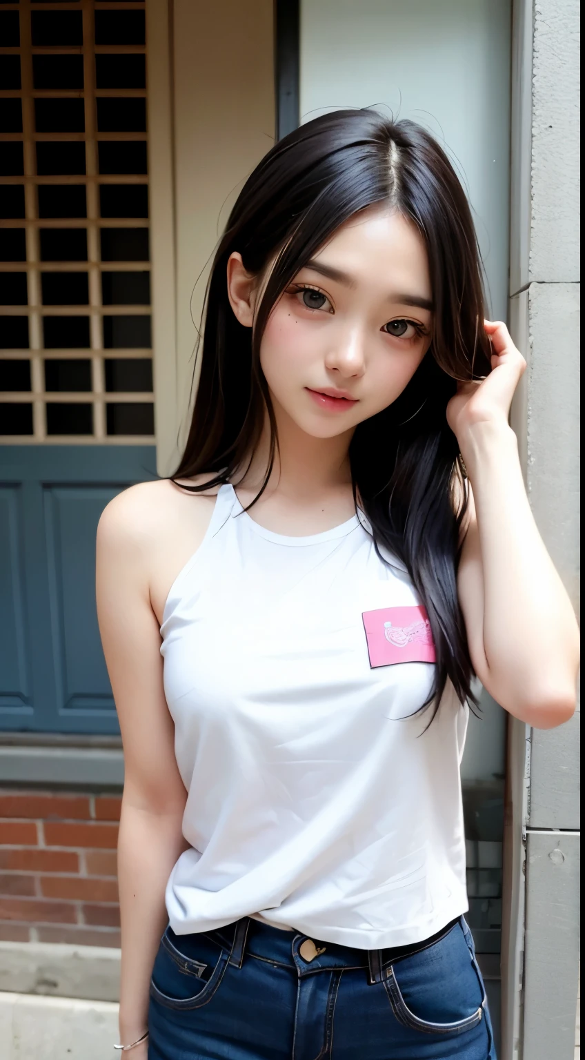 super model、Bob Hair、Otaku Girls、perfect detail、hi-school girl、frilld