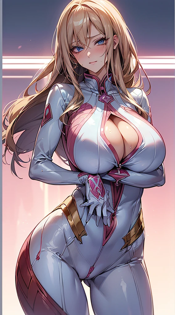 ((masutepiece)), ((High quality)), ((super detailed)), ((High resolution)) ,((8K)),Beautuful Women, ((She is one of the most famous actresses in Japan.)), Unparalleled beauty, ((huge breasts:1.4)), , ((big butts:1.2)), ((Deep cleavage)), Slim waist, Chest out, hyperdetailed face, Perfect Skin, (((waist-length hair, long light brown straight hair, hime-cut))), Light blue eyes,  Detailed eyes, Whole body image, Sexy, An inviting smile, , (((Anime))), ((Glamorous)), Sexual attraction ,23 years old, ((Incredibly Beautiful Women)), ((H Cup Bust)), ((((Sexy pose)))), ((Neat and clean.)) , (((power ranger))), heroine,  (((Highleg Written Power Suit, White line on pink powered suit:1.2))), ((The rich chest of a relief soldier, beauty legs, 8 life-size, Anime:1.4, Wet, The most beautiful、Strongest, ((charm)), ((Russian Beauty)), ((Gravure Pose)), Secret meeting with a lover,