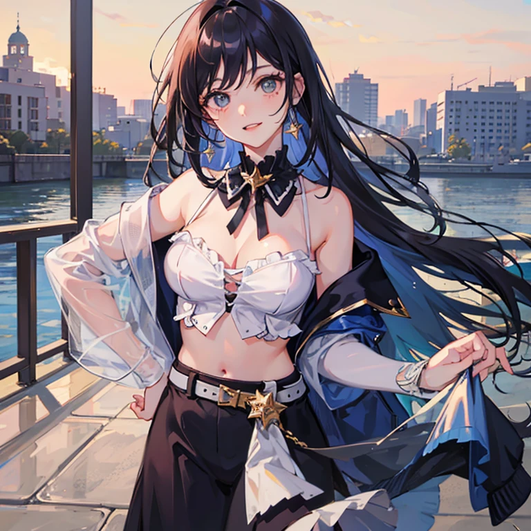 Masterpiece, best quality, (very detailed CG unity 8k wallpaper) (best quality), (best illustration), (best shadows) Nature', blue sea,delicate leaves petals of various colors falling in the air light Tracking, super detailed --v6