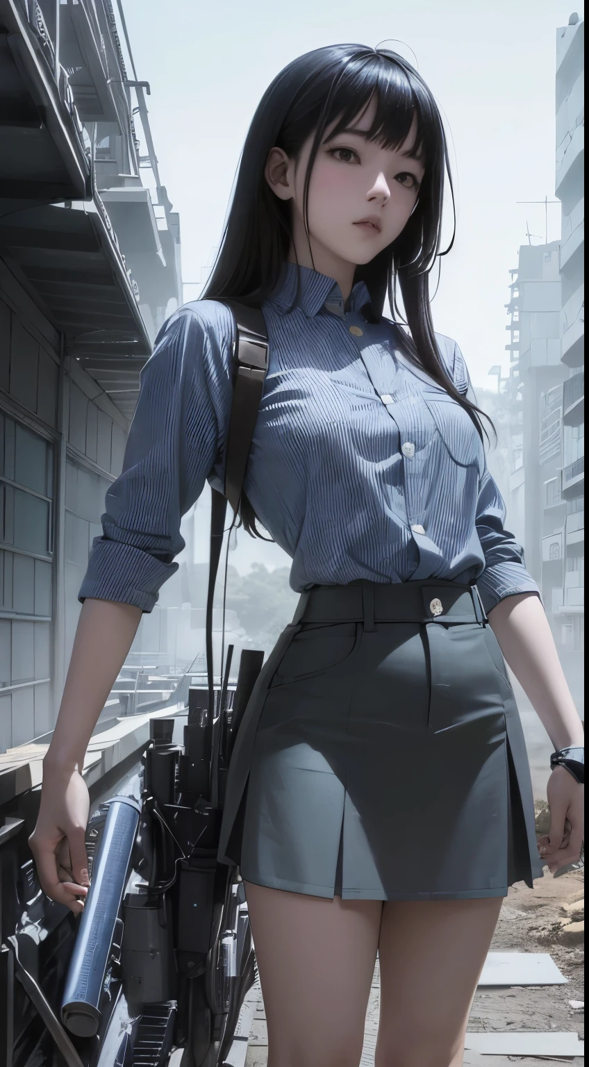 Inio Asano, Horacio Altuna, Surreal, mysterious, strange, fantastic, fantasy, Sci-fi, Japanese anime, construction of an artificial cave, architectural drawing, blueprint, cross section, perspective, perspective, futurism, miniskirt beautiful girl, perfect voluminous body, detailed masterpiece colour hand drawings