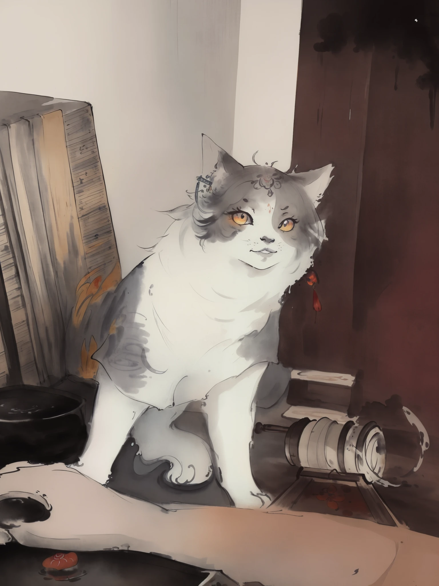 catss，catss咪,critters，dramatic angleluttered detailed ink splashs), (illuminations), 彩色ink and watercolor painting,(ink splashing),splash of color,((Colorful)),[a sketch], tmasterpiece,Best quality, beautifully painted,highly detailed,(Denoising:0.7),[splash ink],Yin Yang clear water：
dramatic angleluttered detailed ink splashs), (illuminations),dramatic angleluttered detailed ink splashs), (illuminations),ink and watercolor painting,(ink splashing),(Huaqing splashed water),((Colorful)),[a sketch], tmasterpiece,Best quality, beautifully painted,highly detailed,(Denoising:0.7),[splash ink],onmyoji：
dramatic angles,(飘动的细节splash of color), (illuminations),(((1 girl))),(Long gray hair),(Sateen:0.9),(hair adornments:1.4),ink and watercolor painting,(splash of color),Colorful splashing,(((Colorful))),(a sketch:0.8), tmasterpiece,Best quality, beautifully painted,highly detailed,(Denoising:0.6),[splash ink],((ink refraction)), (beautiful detailed sky),themoon,highly,detailed,(tmasterpiece, Best quality, extremely detaild的 CG unified 8k wallpapers,tmasterpiece, Best quality, ultra - detailed),(Glorious Licorice)

Can join(female focus,Lens 135mm f1.8)（It is said that the camera has a principle）
The middle finger is said to reduce hand problems，After all, If you are really tired of watching，Wearing gloves in ancient China was a bit strange，You can also go to Yin Yang（Change style directly（Deletion is not recommended））
Generally speaking，
Garcinia huaqing、ochre、Chinese elements such as carmine can be recognized。
ink splashing(ink