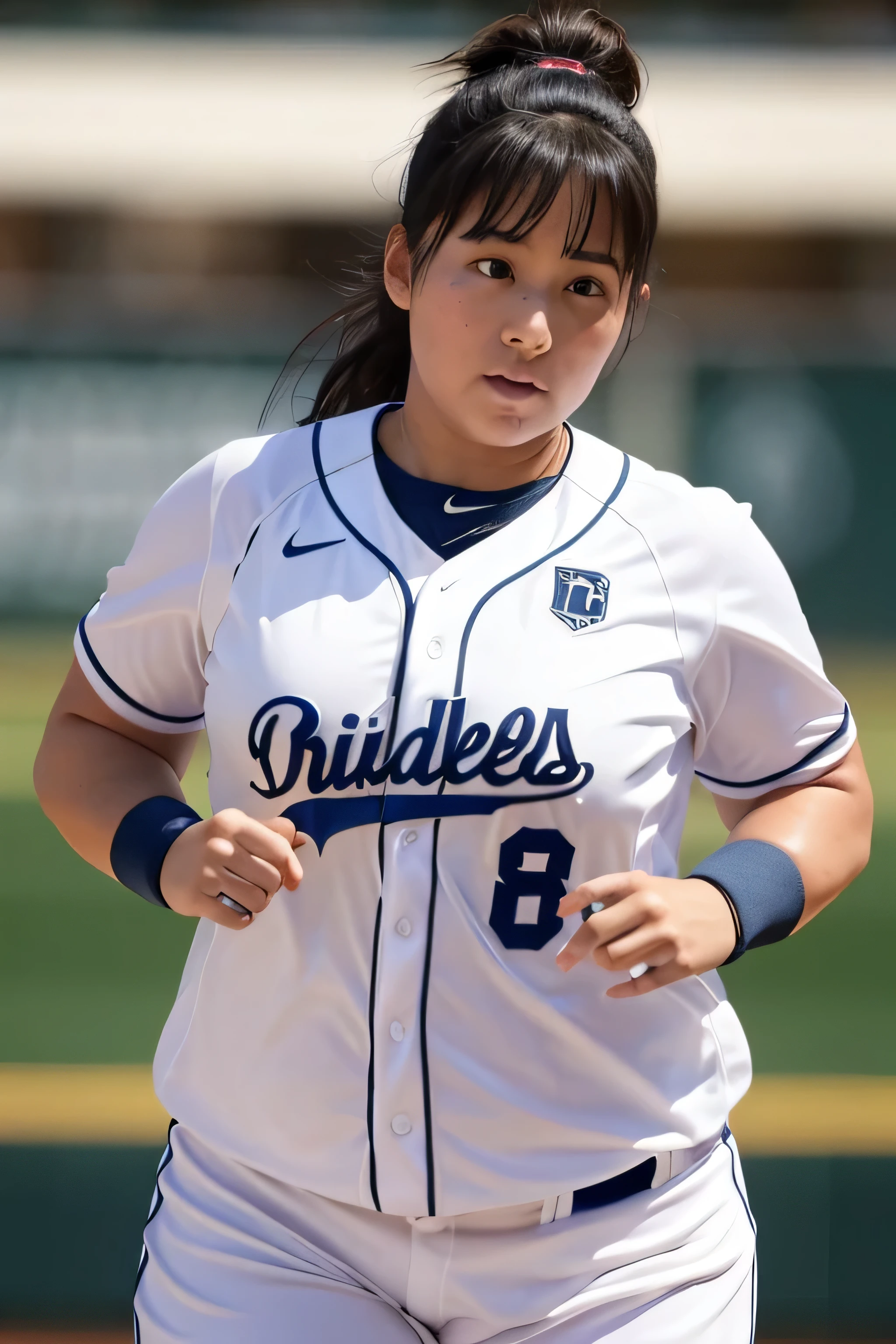 (1 Girl's breasts、Overweight、Extremely fat、chubby、Sweat muscles、japanes、Baseball Player