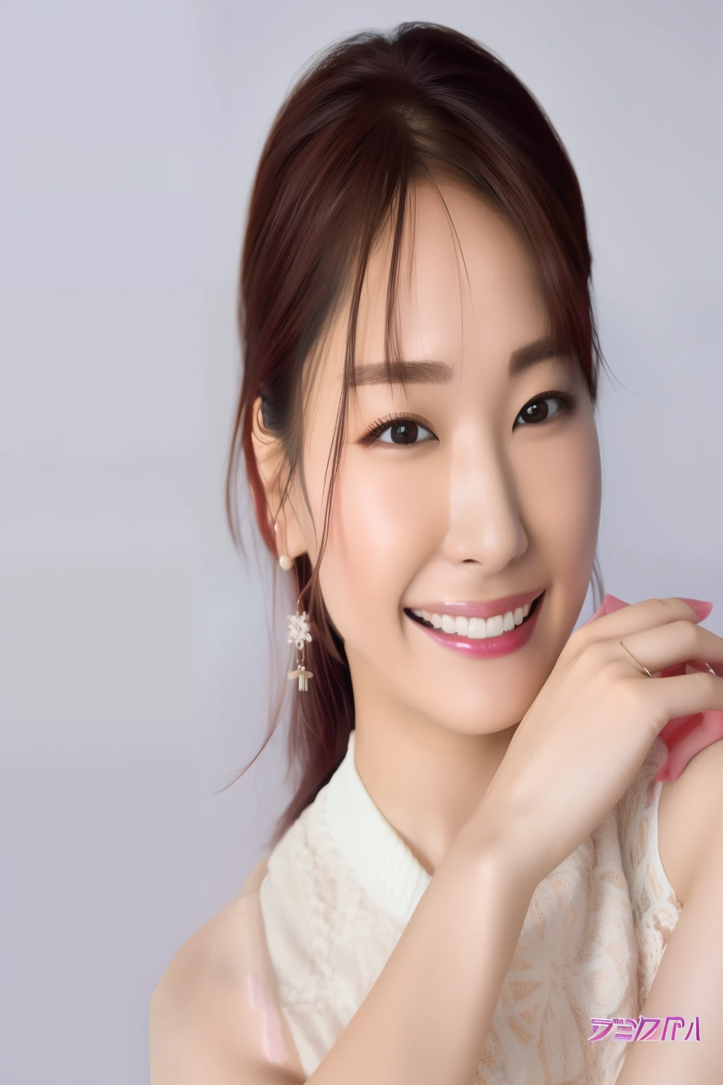 a close up of a woman with a smile on her face, harumi, bae suzy, female actress from korea, megumu okada, by Ayami Kojima, Cute Korean Actress, Yasumoto Oka, 奈良美智, narumi kakinouchi, Aoi Ogata, tsugumi ohba