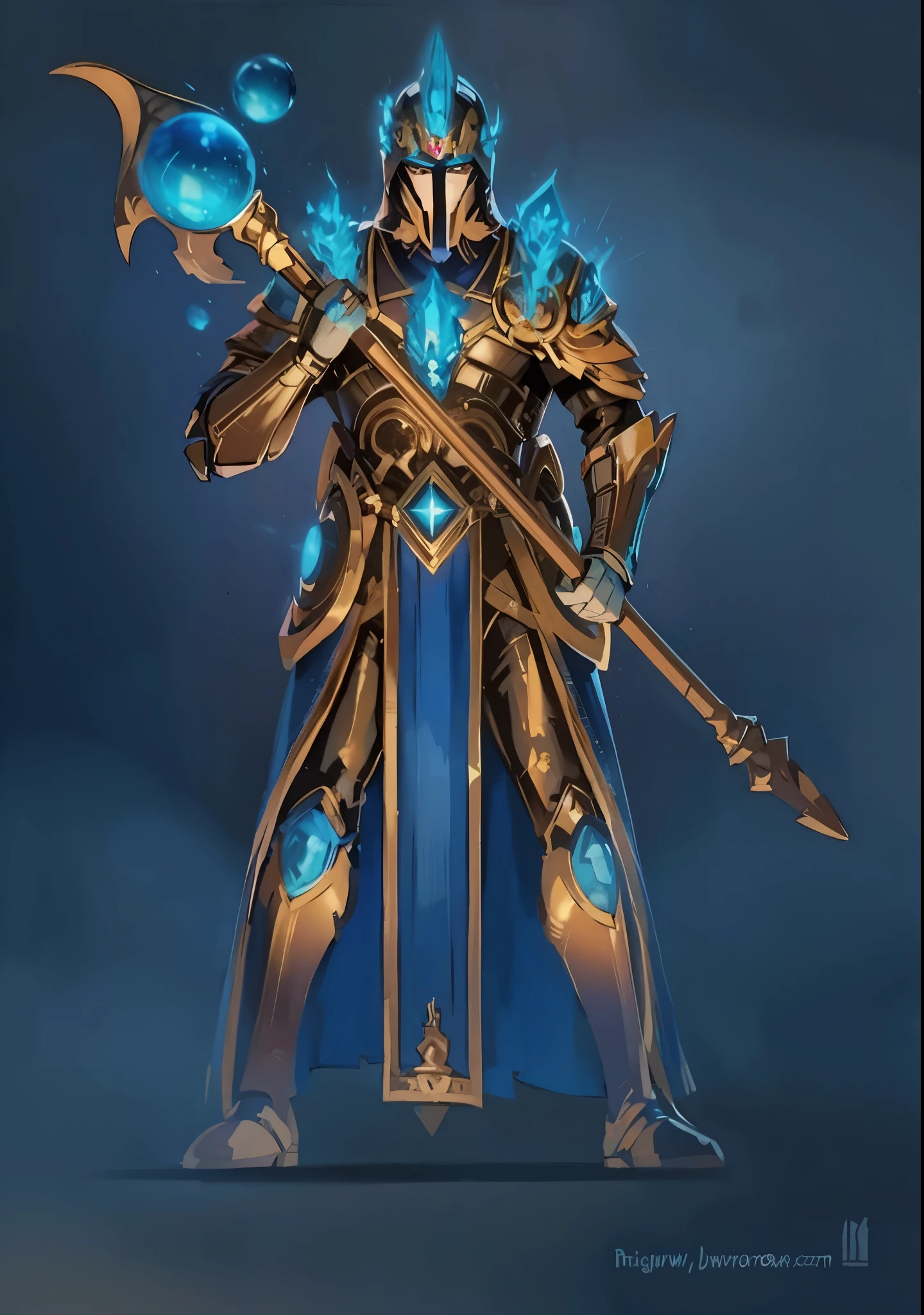 Mago supremo, riacho ao fundo